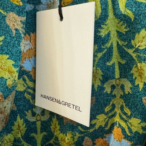 Hansen & Gretel Angelica Dress in Teal Dahlia - Picture 4 of 5